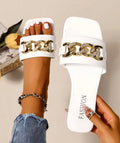 Spring/ Summer Gold And Jeweled Sandals (White)