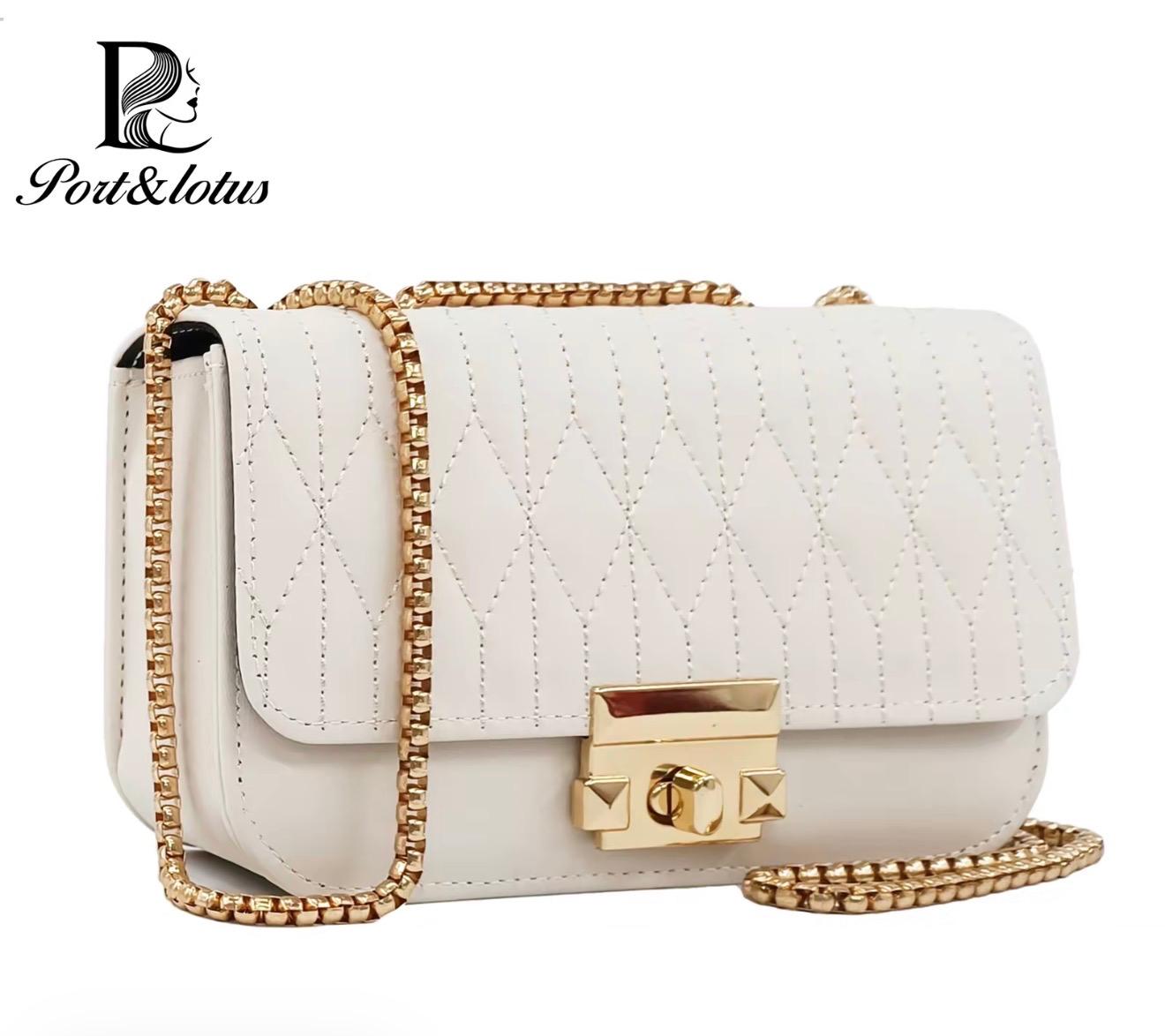 Versatile Cross-Body To Clutch Handbag- chained straps
