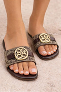 Spring/ Summer Gold Pendant Sandals