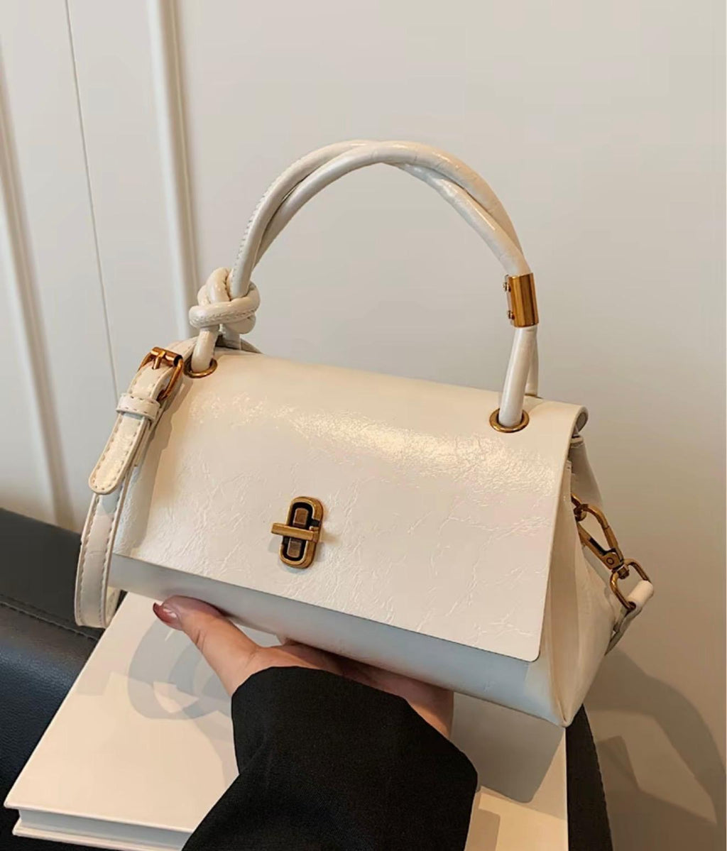 Versatile Cross-Body To Clutch Handbag- chained straps