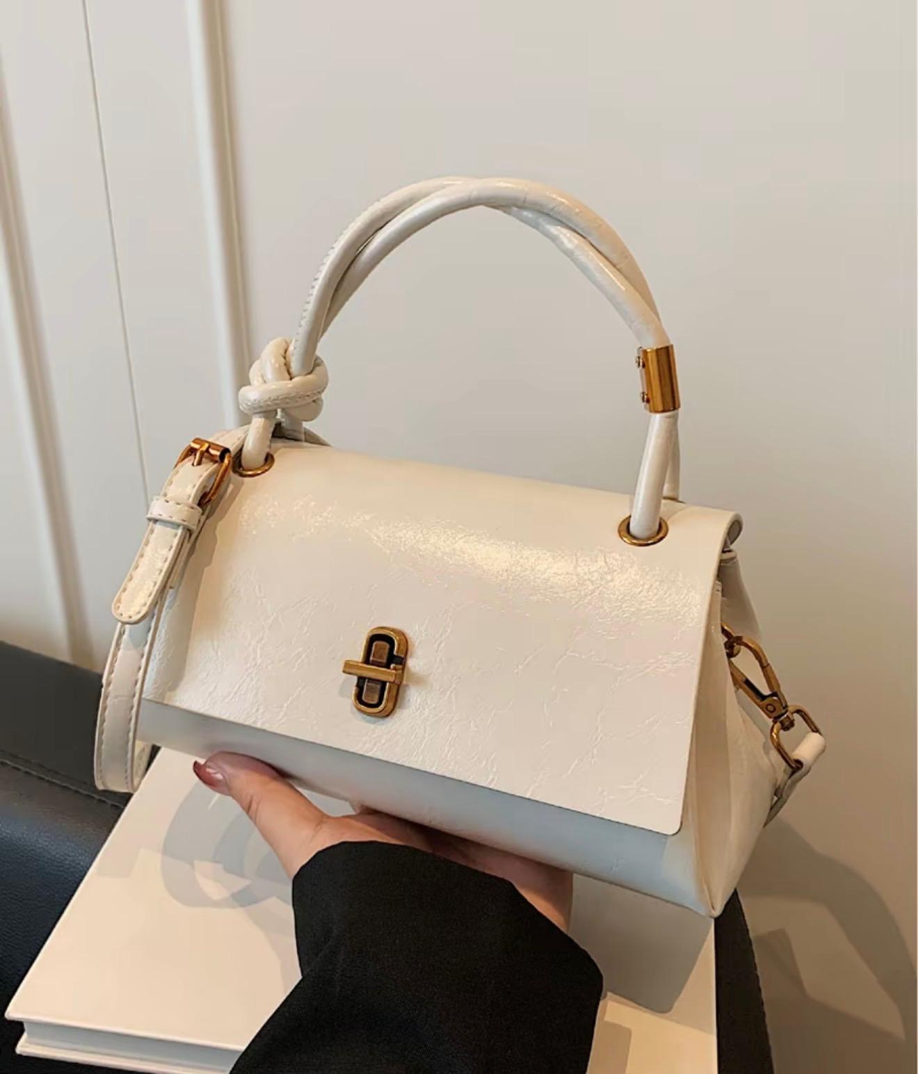 Versatile Cross-Body To Clutch Handbag- chained straps